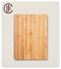 John Boos Chop-N-Slice Series Rectangular Maple Cutting Board, 16" x 10" x 1", 4.5 lb – Reversible Edge-Grain Butcher Block, Made in the USA