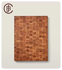 John Boos Chop-N-Slice Series Rectangular Maple Cutting Board, 16" x 10" x 1", 4.5 lb – Reversible Edge-Grain Butcher Block, Made in the USA