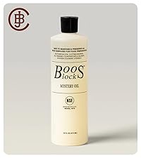 John Boos Chop-N-Slice Series Rectangular Maple Cutting Board, 16" x 10" x 1", 4.5 lb – Reversible Edge-Grain Butcher Block, Made in the USA