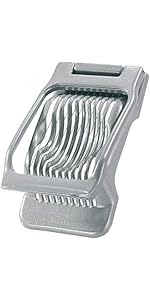 Westmark Mushroom & Egg Slicer – Heavy-Duty Aluminum Cutter with 7 Stainless Steel Blades for Even Slices, Multi-Purpose Food Slicer for Mushrooms, Eggs, Strawberries & Kiwi, Kitchen Essentials