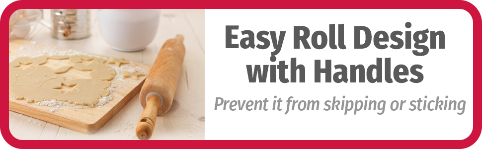 GoodCook Everyday Rolling Pin, 17 inches, Wood