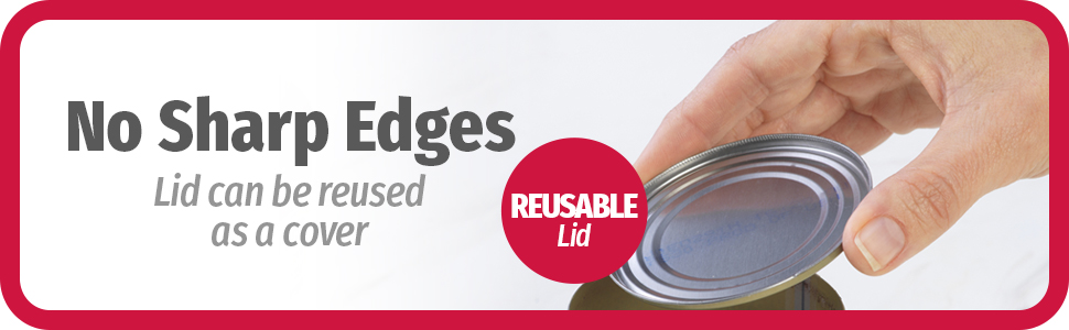 Good Cook Can Opener, Safe Cut Manual Can Opener, no Sharp Can Edges, Black