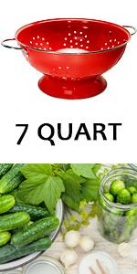 Calypso Basics by Reston Lloyd Powder Coated Enameled Colander, 5 Quart, Lemon