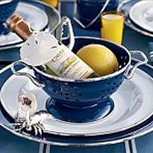 Calypso Basics by Reston Lloyd Powder Coated Enameled Colander, 5 Quart, Lemon