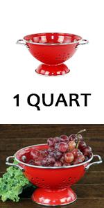 Calypso Basics by Reston Lloyd Powder Coated Enameled Colander, 5 Quart, Lemon