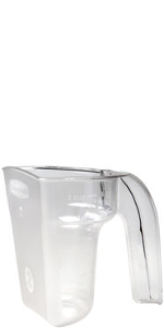 Rubbermaid Commercial Products Food Service Utility Scoop, 64-Ounce, White, for Ice/Bar and Ingredient Use in Restaurant/Kitchen