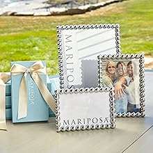 MARIPOSA BEADED WINE COASTER | SILVER | BRILLANTE | BARWARE | WINE PLATES & COASTERS | RECYCLED SANDCAST ALUMINUM | HANDMADE IN MEXICO