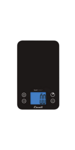 Escali Pana V136 Large Volume Measuring Kitchen/Baking/Cooking Scale, Preprogrammed With Over 150 Ingredients, LCD Digital Display, 13lb Capacity