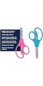 Westcott 8” Titanium Bonded Scissors with Adjustable Glide and Soft Handle, 2-Pack- Durable Multipurpose Scissors for Office, Home, and School Use, Sharp Precision Blades for Everyday Cutting