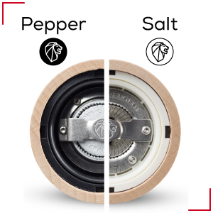 u'Select manual pepper mill in natural wood, 18 cm