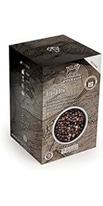 u'Select manual pepper mill in natural wood, 22 cm