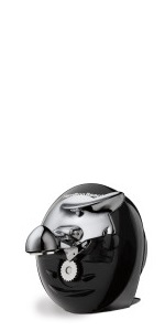 Hamilton Beach Smooth Edge Electric Automatic Can Opener for Kitchen with Easy Push Down Lever, Extra Tall, Includes Stainless Steel Scissors, Black and Chrome (76607)