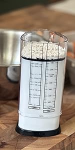 KitchenArt Cook’s Pro Adjust-A-Measure Set, 3-Piece, Satin,Black and Silver