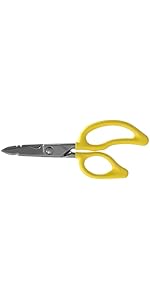 Klein Tools 23008 Premium Forged Heavy Duty Bent Trimmer Scissors, Made in USA, 8-Inch Multipurpose Durable Household Scissors, Perfect for Kitchen, Sewing, Crafts, Office