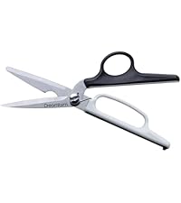 Dreamfarm Scizza 2-In-1 Easy Ergonomic Pizza Scissors with Stainless Steel Pizza Cutter Blades & Non-Stick Slice Server - Black