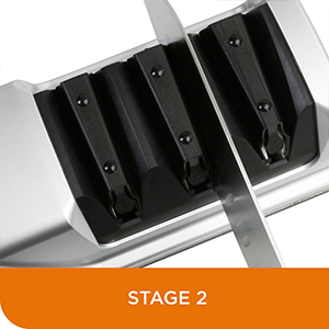 Chef’sChoice 15XV EdgeSelect Professional Electric Knife Sharpener with 100-Percent Diamond Abrasives and Precision Angle Guides for Straight Edge and Serrated Knives, 3-Stage, Gray