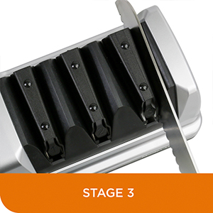 Chef’sChoice 15XV EdgeSelect Professional Electric Knife Sharpener with 100-Percent Diamond Abrasives and Precision Angle Guides for Straight Edge and Serrated Knives, 3-Stage, Gray