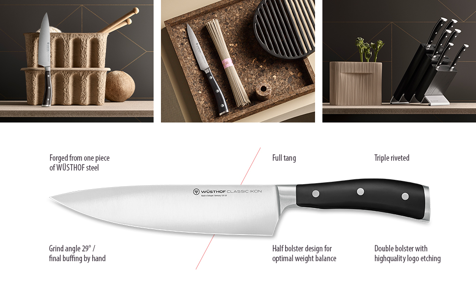 Wusthof Classic Ikon 6-Inch Meat Fork, Black