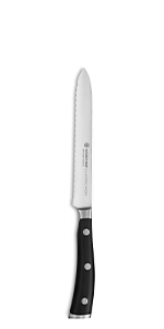 Wusthof Classic Ikon 6-Inch Meat Fork, Black