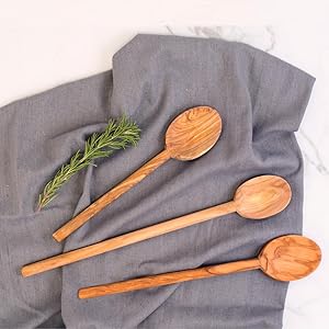 Eddington 50016 Italian Olive Wood Pasta Server, Handcrafted in Europe, Brown, 12-Inches
