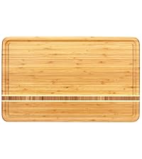 Totally Bamboo Barbados Bamboo Wood Cutting Board, 9" x 6.5"