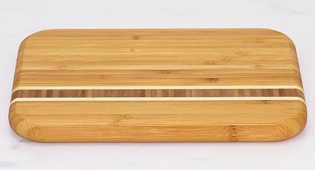 Totally Bamboo Barbados Bamboo Wood Cutting Board, 9" x 6.5"