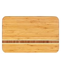 Totally Bamboo Barbados Bamboo Wood Cutting Board, 9" x 6.5"