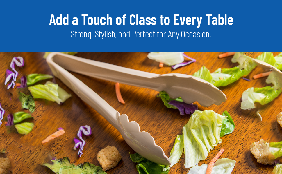 Carlisle FoodService Products 470903 Carly Salad Tong, 9