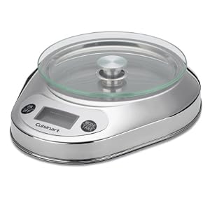 Cuisinart KML-KO3B Precision Chef Bowl Electronic Kitchen Scale, Silver, 2.5