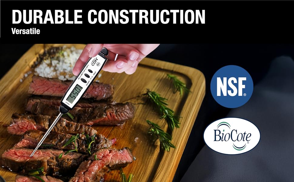 CDN Waterproof Digital Cooking Thermometer Instant Read 2.75