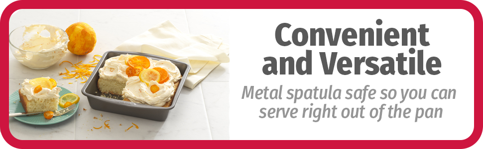 GoodCook Everyday Nonstick Steel Square Pan, 8