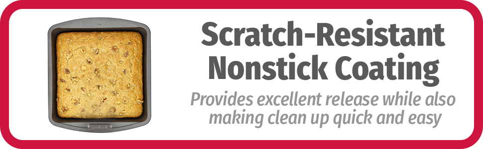 GoodCook Everyday Nonstick Steel Square Pan, 8