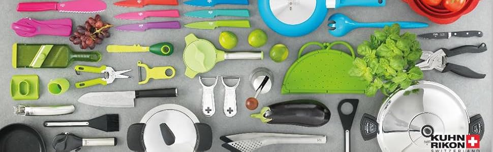 Kuhn Rikon Piranha Y Peeler with Serrated Stainless Steel Blade, Green, 6.25 inches