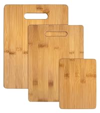 Totally Bamboo Cutting Boards for Kitchen, Set of 3 – Bamboo Wood Cutting Board Set in Large, Medium & Small Sizes