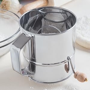 Fox Run Flour Sifter, Stainless Steel, 1-Cup, Metallic