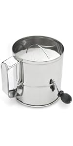 Fox Run Flour Sifter, Stainless Steel, 1-Cup, Metallic