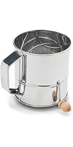 Fox Run Flour Sifter, Stainless Steel, 1-Cup, Metallic
