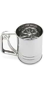 Fox Run Flour Sifter, Stainless Steel, 1-Cup, Metallic