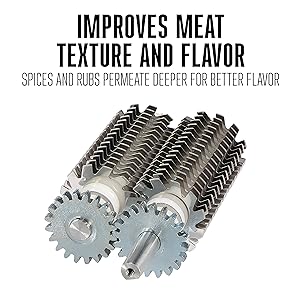 Weston Meat Tenderizer Tool & Heavy Duty Cuber, Quick and Easy Manual Operation For Cuts Up To 4.5” Wide x .75” Thick, Durable Aluminum Construction, Stainless Steel Blades, White (07-3101-W-A)