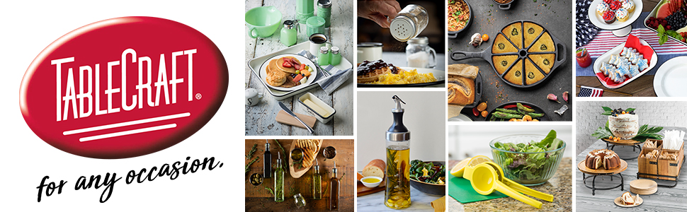 Tablecraft Free Flow Pourers, 2.5 x 1.25 Inch, 12 Count, Black