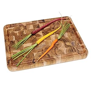 Lipper International Bamboo Wood Thin Kitchen Cutting Boards with Oval Hole in Corner, Set of 2 Boards, 6