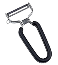 Lurch Germany Universal Ultra Sharp Stainless Steel Vegetable Y Peeler for Potatoes, All Fruits & Veggies | Non-Slip Comfortable Handle | 5.1 x 2.3 Inches / 13 cm x 6 cm - Black