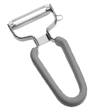 Lurch Germany Universal Ultra Sharp Stainless Steel Vegetable Y Peeler for Potatoes, All Fruits & Veggies | Non-Slip Comfortable Handle | 5.1 x 2.3 Inches / 13 cm x 6 cm - Black