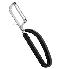 Lurch Germany Universal Ultra Sharp Stainless Steel Vegetable Y Peeler for Potatoes, All Fruits & Veggies | Non-Slip Comfortable Handle | 5.1 x 2.3 Inches / 13 cm x 6 cm - Black