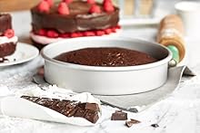 Chicago Metallic Angel Food Cake Pan with Cooling Feet, 2-Piece Nonstick Tube Pan, 9.5 Inch Carbon Steel, Perfect for Pound and Sponge Cakes