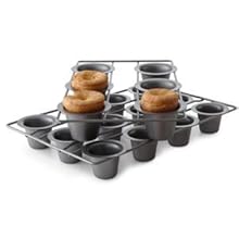 Chicago Metallic Angel Food Cake Pan with Cooling Feet, 2-Piece Nonstick Tube Pan, 9.5 Inch Carbon Steel, Perfect for Pound and Sponge Cakes