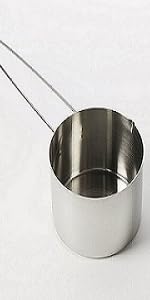 American Metalcraft MCL4 Flat-Handled Stainless Steel Measuring Cup Set - Four Sizes 1/4 1/3 1/2 1 Cup - Durable 200 Series Stainless Steel – For Bakery, Commercial Kitchen, Catering & Foodservice