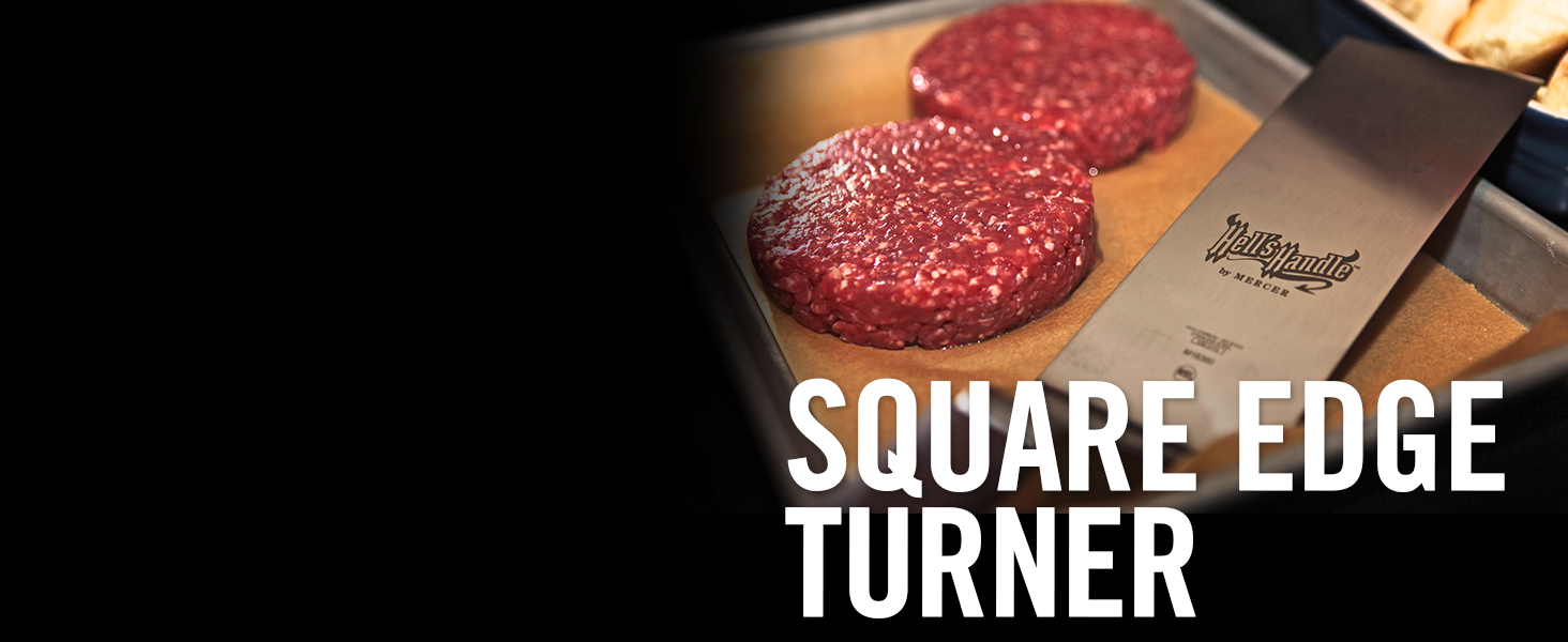 Mercer Culinary Hell's Handle Heat Resistant Cook's Fork, 8 Inch, overall length 13 1/2 Inch