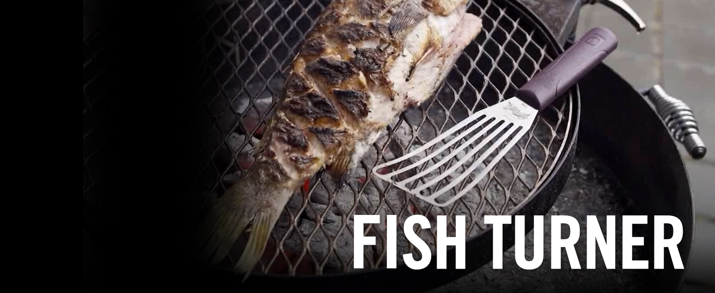 Mercer Culinary Hell's Handle Heat Resistant Cook's Fork, 8 Inch, overall length 13 1/2 Inch