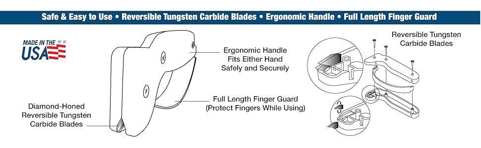 AccuSharp Knife Sharpener, Ergonomic Comfortable Handle, Compact & Easy to Use, Restore and Hone Straight & Serrated Knives, Blaze Orange